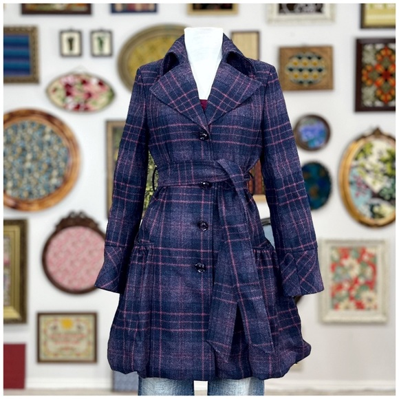 2007 Anthro “Bubbletweed Coat” by Sarah Berman - Picture 4 of 15